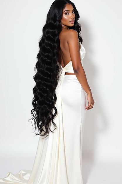 The Maison Suite: Blanc Wave — 3 Bundles + Closure
