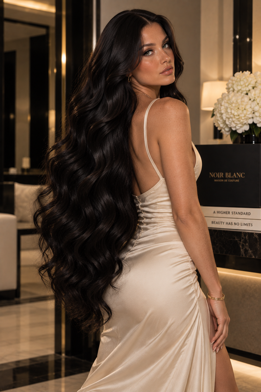 The Maison Suite: Blanc Wave — 3 Bundles + Closure